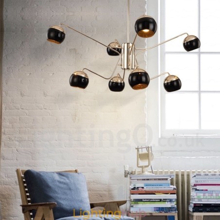 8 Light 2 Tier Modern Contemporary Metal Chandelier Lamp with Glass Shade 8 Light 2 Tier Modern Contemporary Metal Chandelier Lamp with Glass Shade