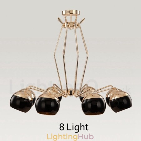 8 Light Single Tier Modern Contemporary Metal Chandelier Lamp with Glass Shade 8 Light Single Tier Modern Contemporary Metal Chandelier Lamp with Glass Shade