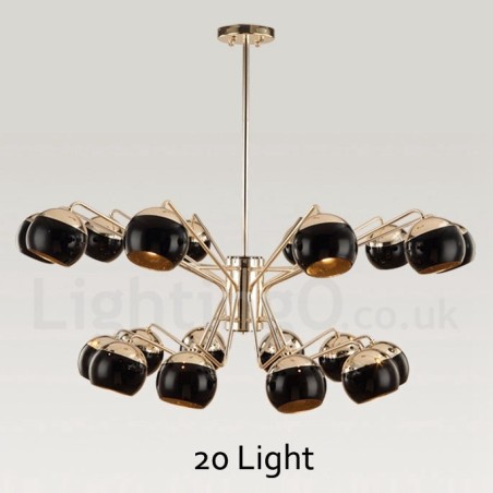Contemporary Metal Chandelier Lamp with Glass Shade Contemporary Metal Chandelier Lamp with Glass Shade