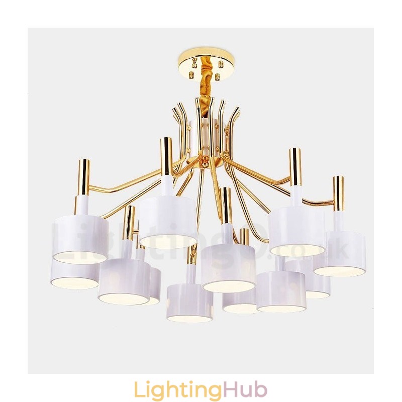 Modern Contemporary 12 Light 2 Tier Chandelier Lamp Light