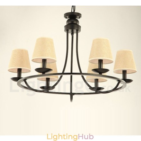 Country Retro 6 Light Single Tier Chandelier Lamp Light Country Retro 6 Light Single Tier Chandelier Lamp Light