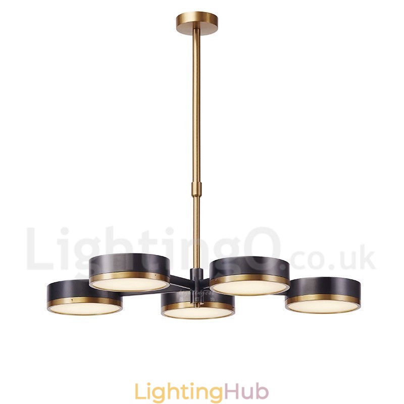 5 Light Modern Contemporary Single Tier Chandelier Light