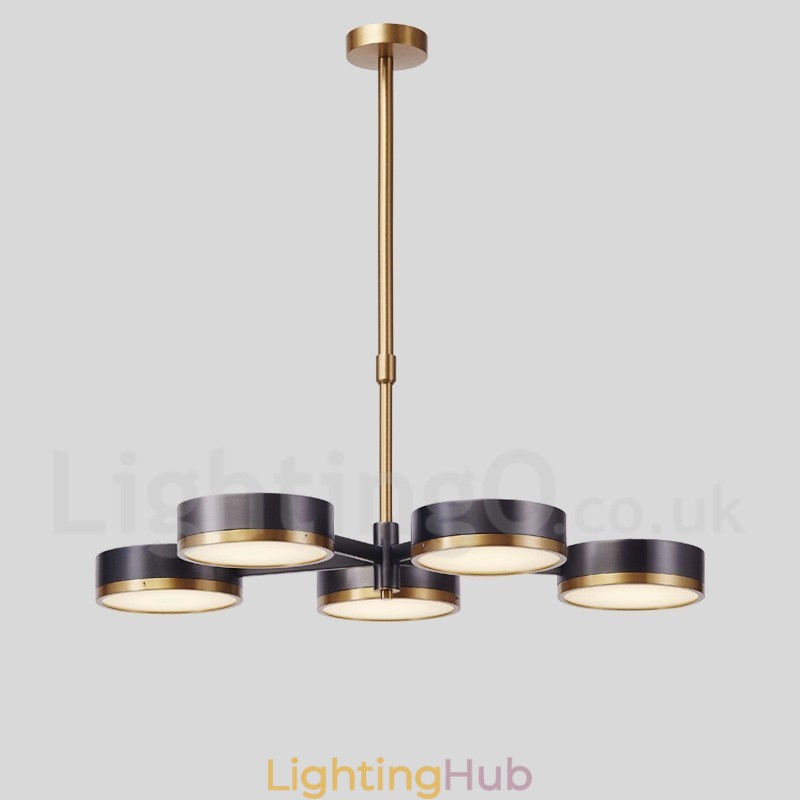 5 Light Modern Contemporary Single Tier Chandelier Light