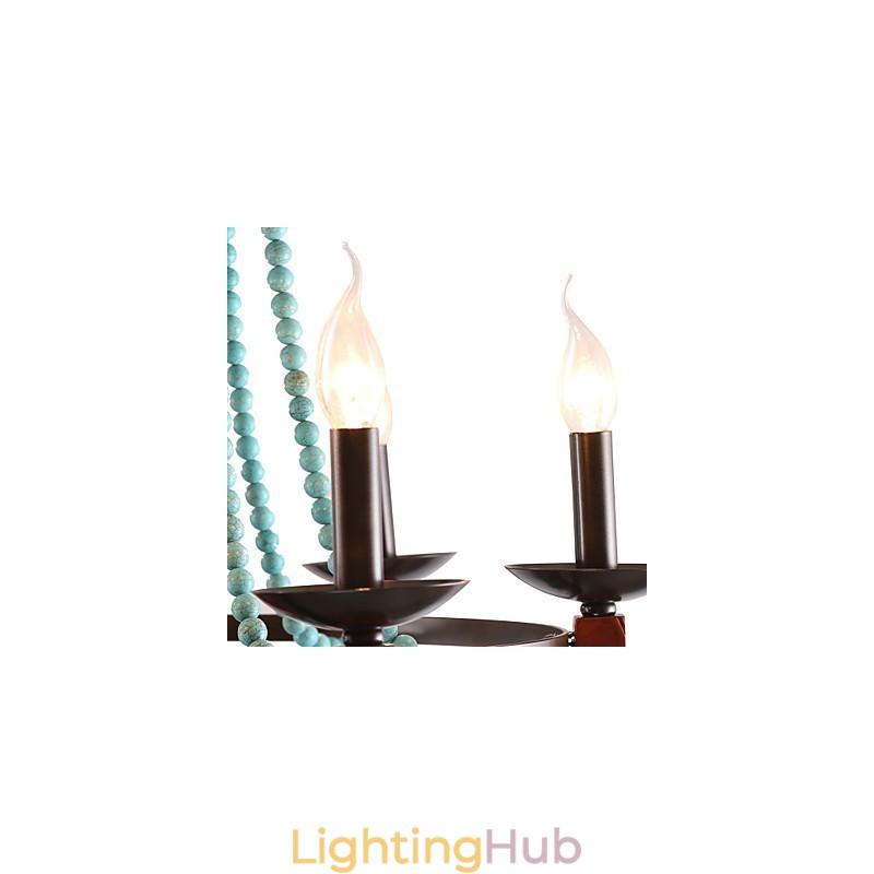 Bohemia 6 Simple European Mediterranean Head DropAmerican Country British Rural Living Lamps