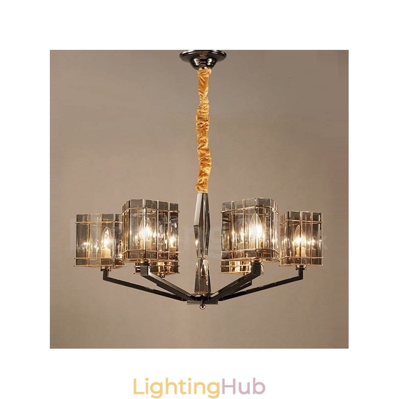 6 Light Modern Contemporary Single Tier Chandelier Light