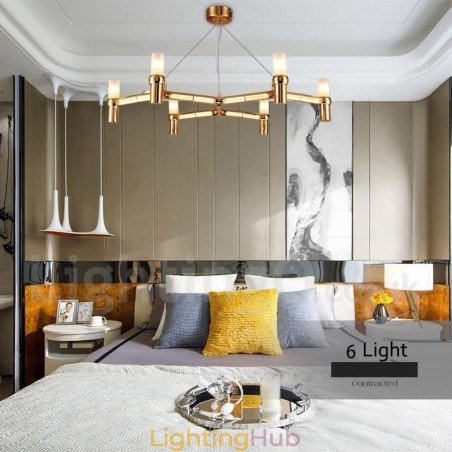 6 Light Single Tier Modern Contemporary Chandelier Lamp Light 6 Light Single Tier Modern Contemporary Chandelier Lamp Light