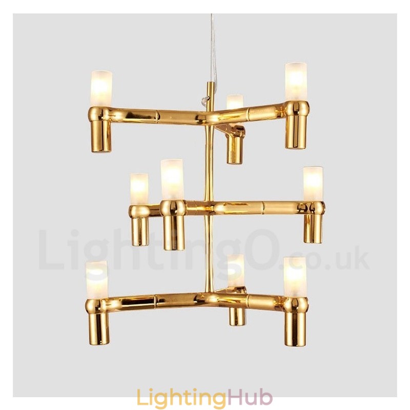 9 Light 3 Tier Modern Contemporary Chandelier Lamp Light