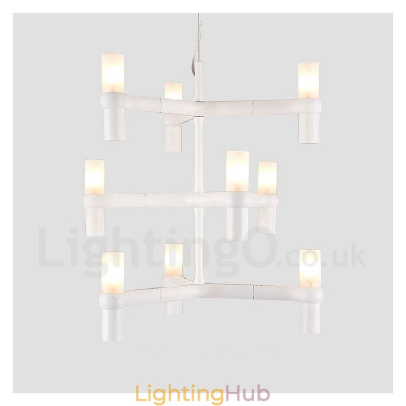 9 Light 3 Tier Modern Contemporary Chandelier Lamp Light