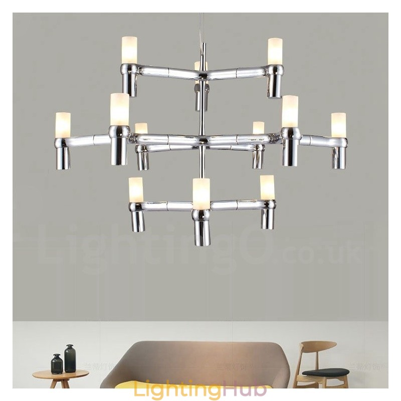 12 Light 3 Tier Modern Contemporary Chandelier Lamp Light