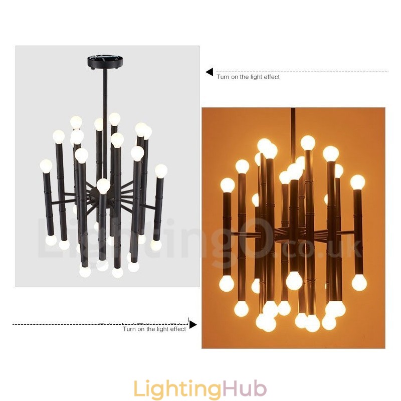Modern Contemporary 30 Light 2 Tier Chandelier for Light