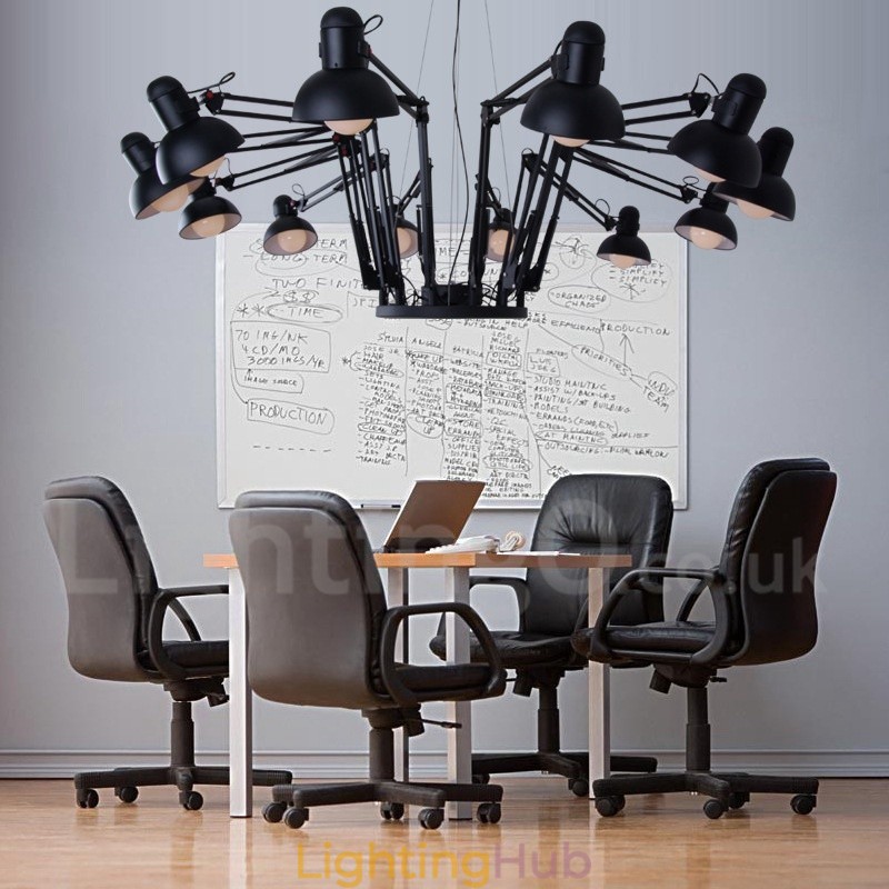 12 Light Modern Contemporary Single Tier Chandelier Lamp Light