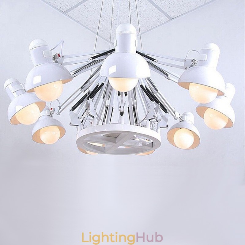 12 Light Modern Contemporary Single Tier Chandelier Lamp Light