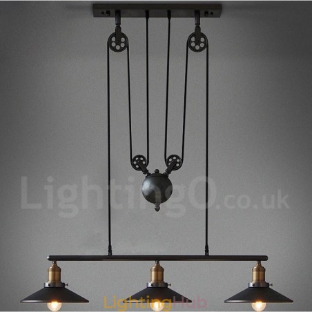 3 Light Country Vintage Metal Pendant Light 3 Light Country Vintage Metal Pendant Light