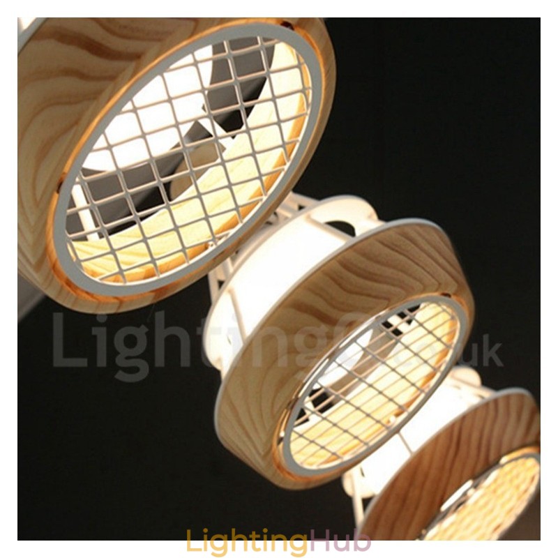 Dining Metal Wooden Pendant Light