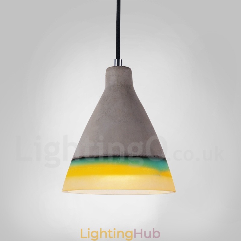 1 Light Vintage Concrte Pendant Light
