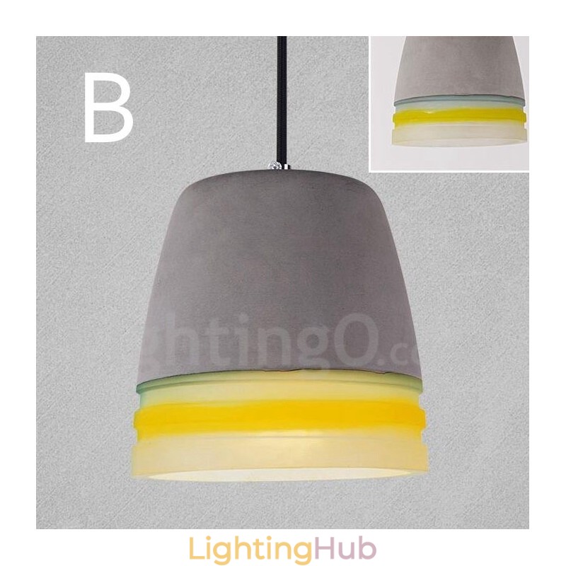 1 Light Vintage Concrte Pendant Light