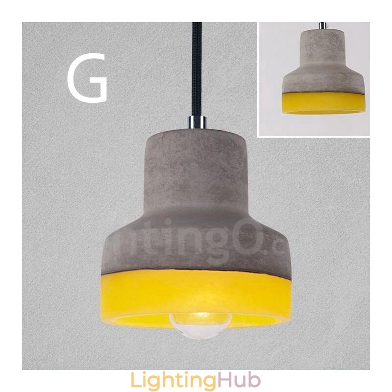 1 Light Vintage Concrte Pendant Light