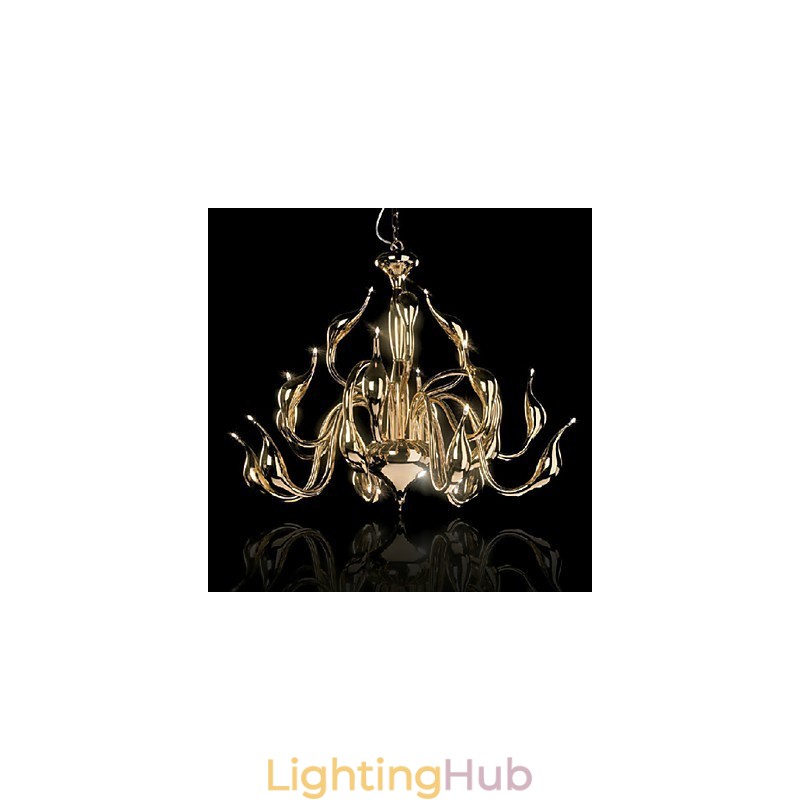 Modern Chandelier Light 18 Lights G4 Gold Plating