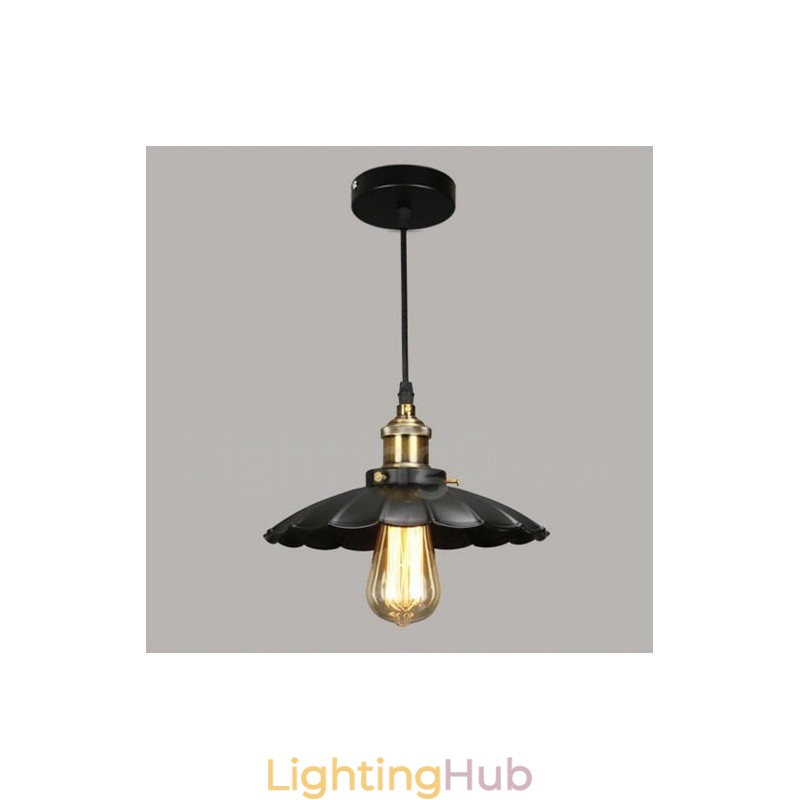 Black Metal Vintage Pendant Light