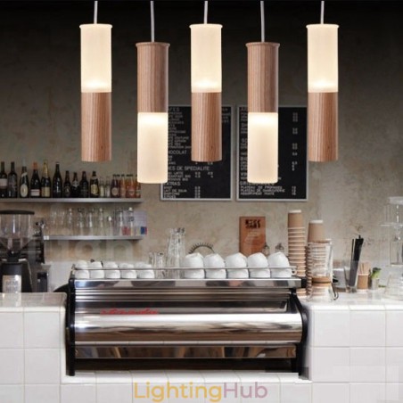 Modern Contemporary 5 Light Wooden Pendant Light Modern Contemporary 5 Light Wooden Pendant Light