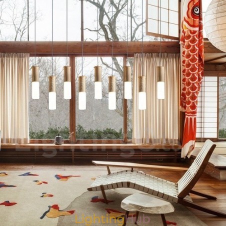 Modern Contemporary 9 Light Wooden Pendant Light Modern Contemporary 9 Light Wooden Pendant Light