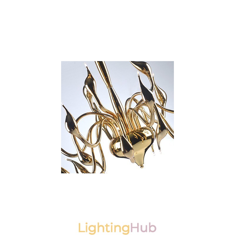 Modern Chandelier Light 18 Lights G4 Gold Plating