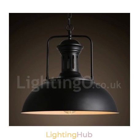 Black Country Vintage Metal Pendant Light Black Country Vintage Metal Pendant Light