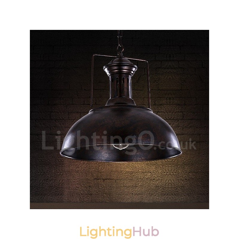 Black Country Vintage Metal Pendant Light