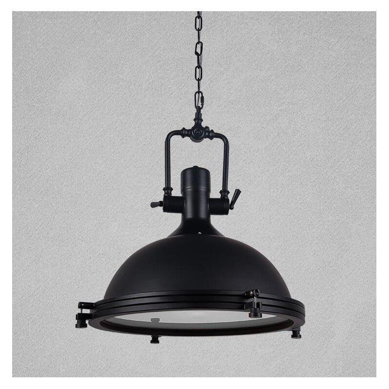 Black Vintage Metal Pendant Light