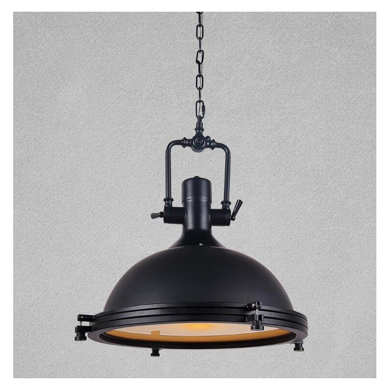 Black Vintage Metal Pendant Light