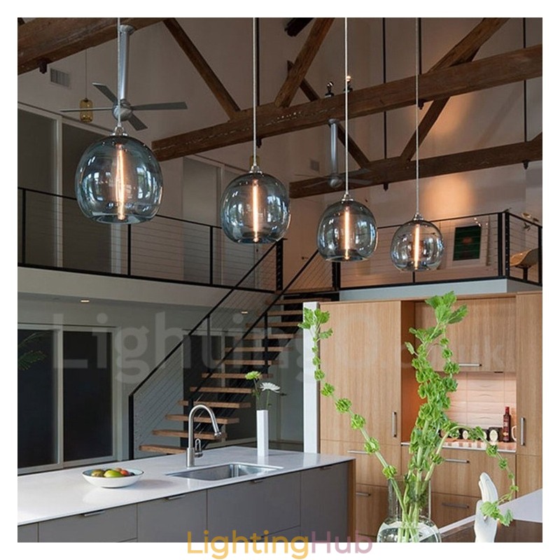 Modern Contemporary Multi Colors 1 Light Glass Pendant Light