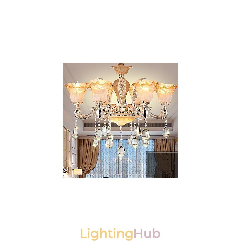 European Style Retro Crystal Pendant lamp Americange lamp