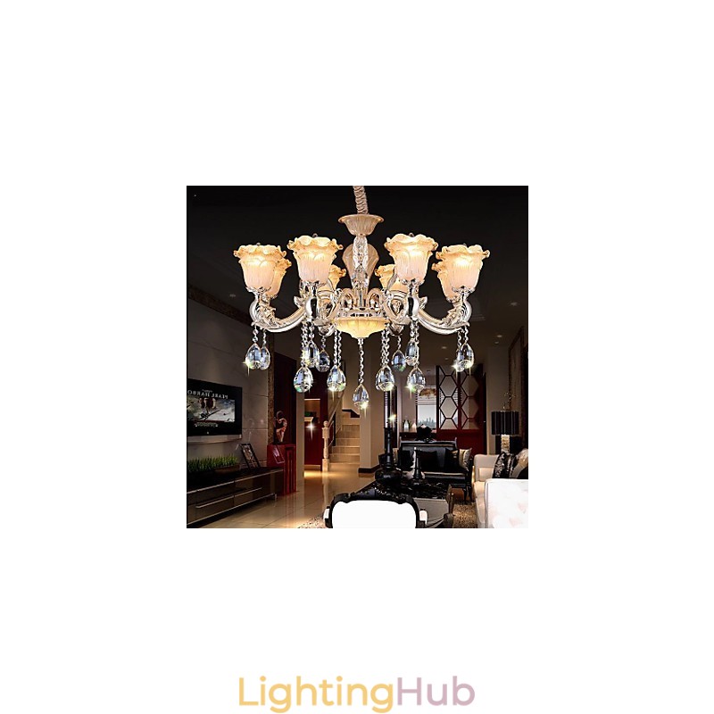 European Style Retro Crystal Pendant lamp Americange lamp