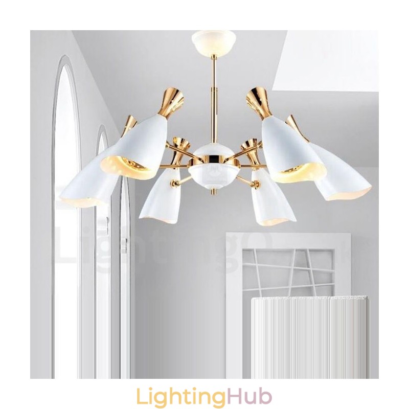 Modern Contemporary 6 Light Chandelier Lamp