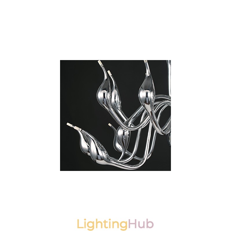 Modern Chandelier Light 18 Lights G4 Chrome Finish