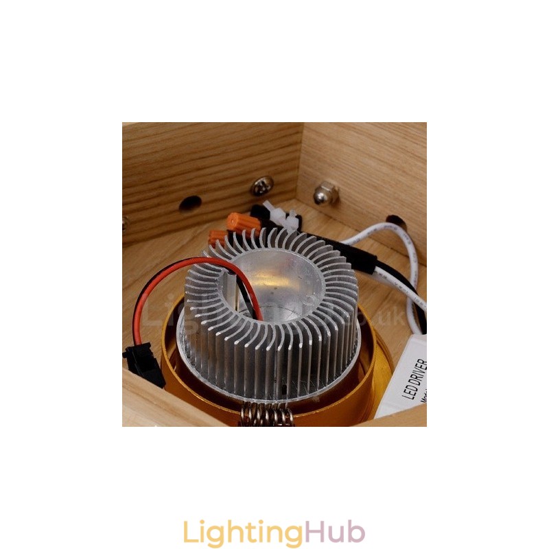 7 Light Wood Modern Contemporary Pendant Light