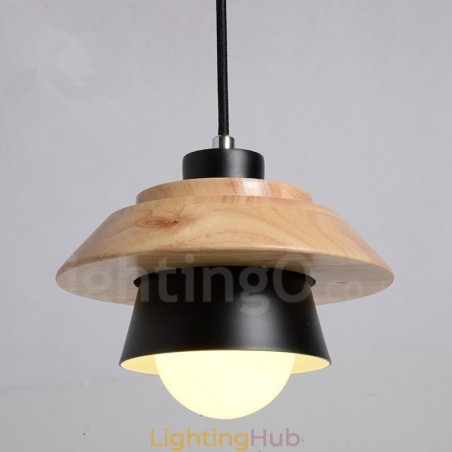 Metal Wood 1 Light Pendant Light Metal Wood 1 Light Pendant Light
