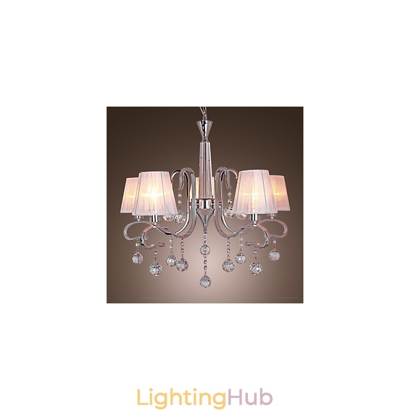 Modern Contemporary Crystal Electroplated Chandelier