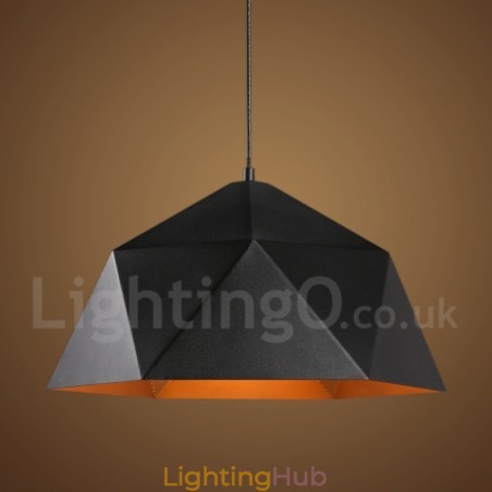 Black 1 Light Modern Contemporary Pendant Light