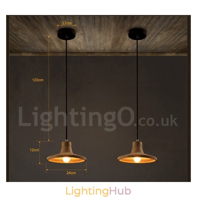 Modern Contemporary Concrte Single Light Pendant Light