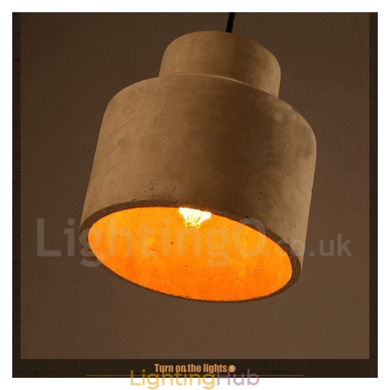 Modern Contemporary Concrte Single Light Pendant Light