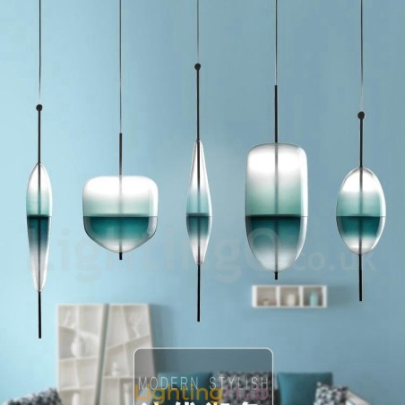 Modern Contemporary Gradient Color Pendant Light with Glass Shade Modern Contemporary Gradient Color Pendant Light with Glass Shade