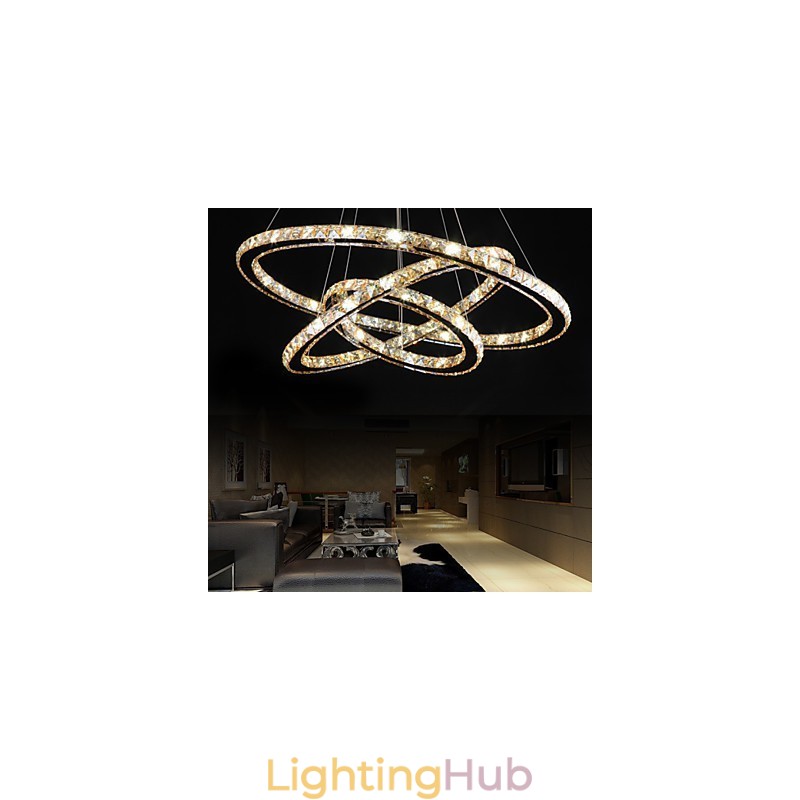 Ceiling Lights with Fashion Style Ring Crystal Ceiling Lamp