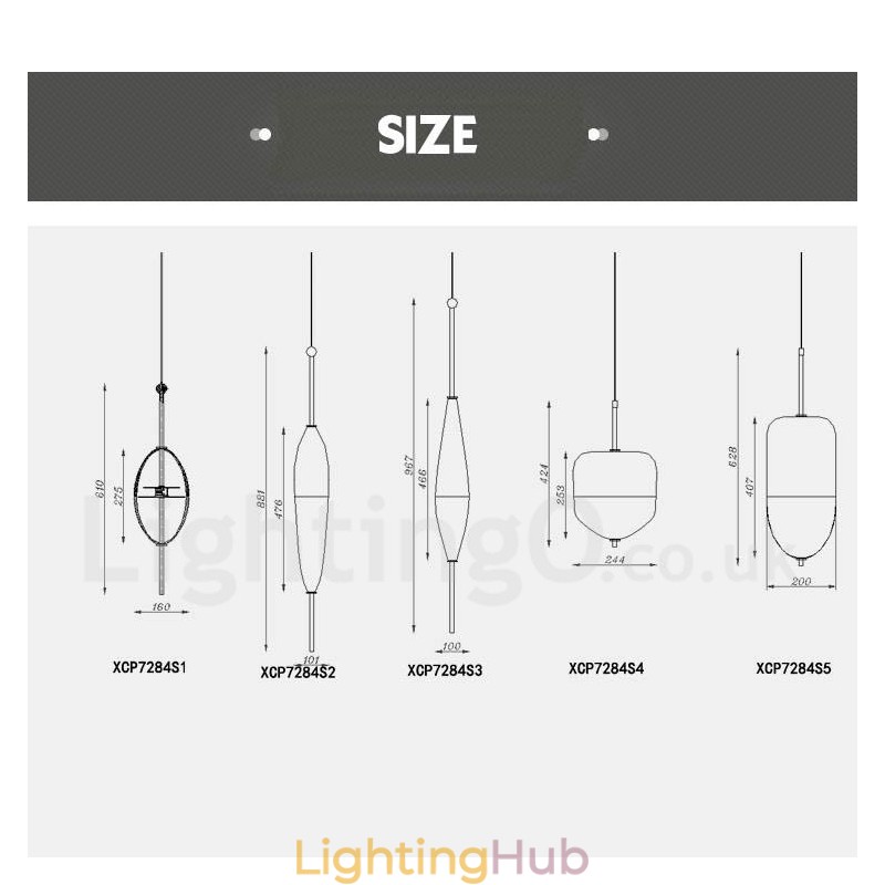 Modern Contemporary Gradient Color Pendant Light with Glass Shade