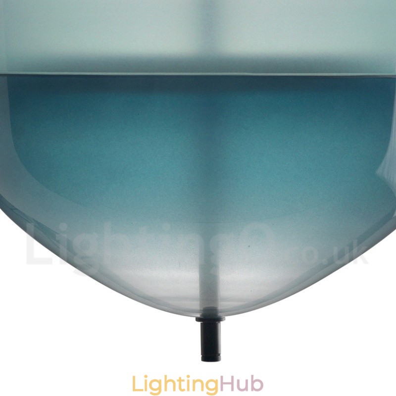 Modern Contemporary Gradient Color Pendant Light with Glass Shade