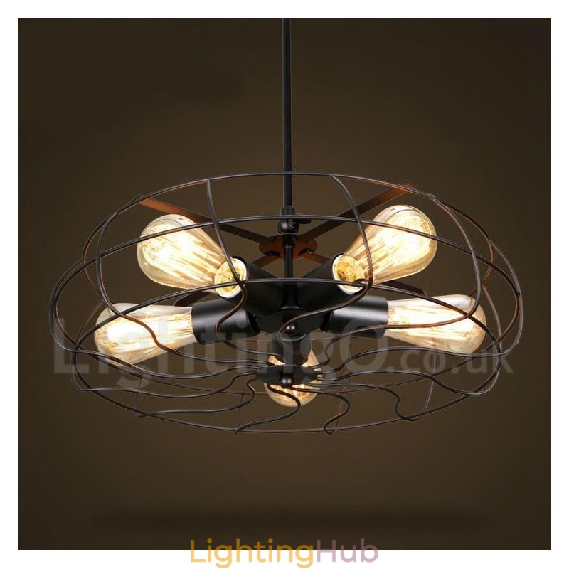 Retro Vintage 5 Light Pendant Light