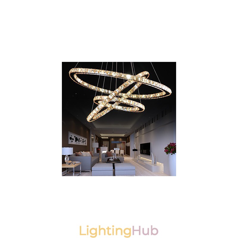Ceiling Lights with Fashion Style Ring Crystal Ceiling Lamp