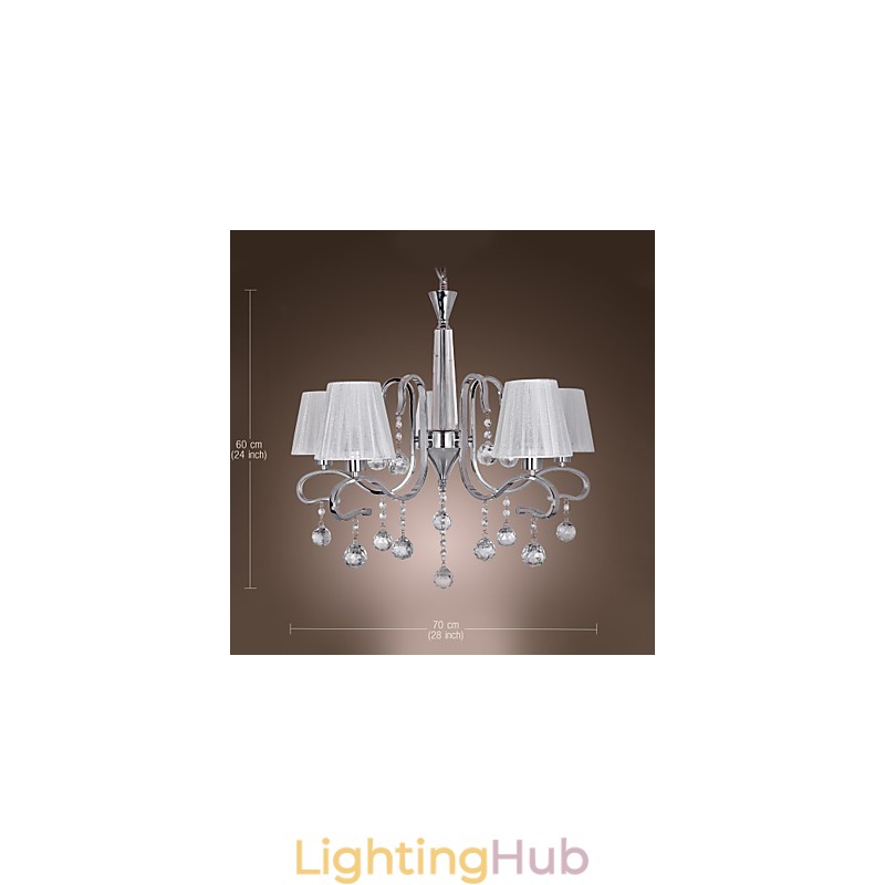 Modern Contemporary Crystal Electroplated Chandelier