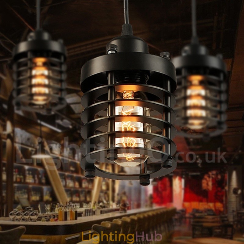Retro Vintage Metal 1 Light Pendant Light