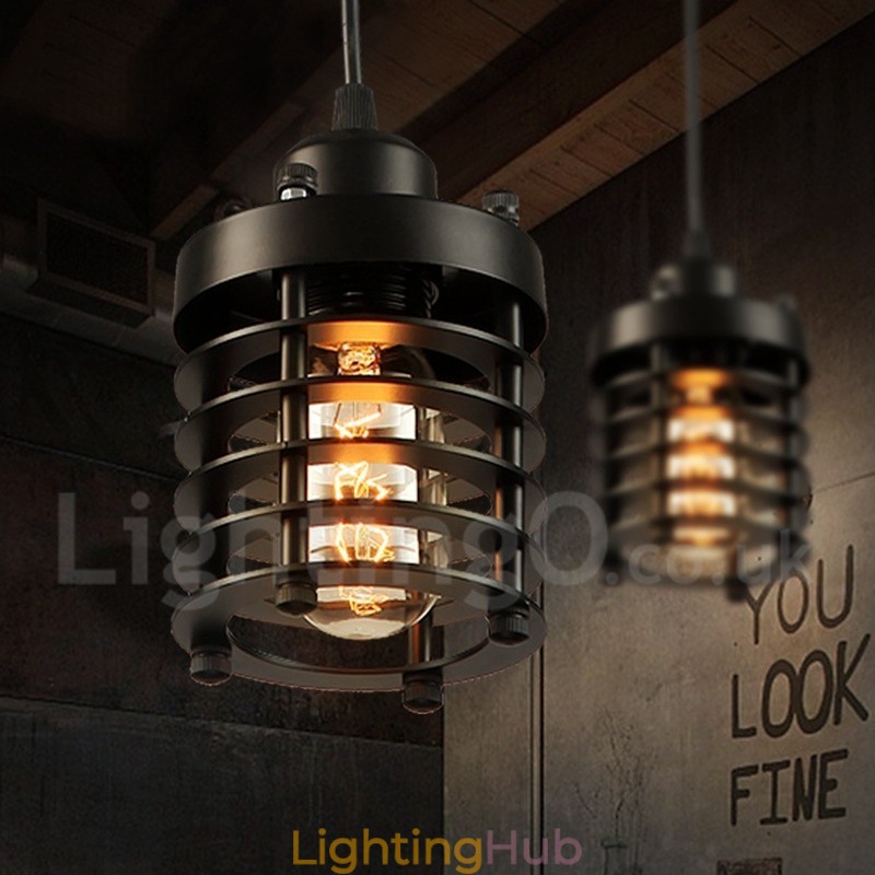 Retro Vintage Metal 1 Light Pendant Light